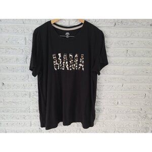 Celebrate Mothers Day Womens Shirt XXXL Plus Tee Mama Black NOV2E